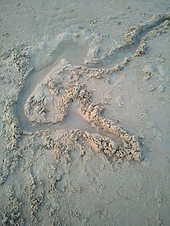 Wasser, Strand, abstrakt, einsam, Land, High Angle View, keine Leute, Sand, Tag, Natur, Vollbild, Ruhe, Schönheit in der Natur, draußen, Hintergründe, Muster, Meer, nass, drucken, Nicht-städtische Szene, Schmutz, 4K, CC0, gemeinfrei, lizenzfrei