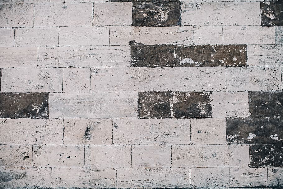 šedá stěna cementu, hnědý, beton, cihlová zeď, zeď, cihlový, textura, vzor, kamenictví, zdivo, pozadí, vinobraní, starý, celý rám, nástěnný prvek, architektura, nikdo, stavba, texturou, zvětralý, den, hrubý, exteriér budovy, venku, zhoršení, pokles, bílá barva, pevný, kamenná zeď, 5K