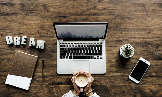 silver macbook, beside, white, smartphone, wood, aerial, background, beverage, blog, blogger, break, business, cactus, coffee, computer, connection, daily, diary, digital, dream, drink, entrepreneur, flat lay, flatlay, goal, hand, hardwork, hobby, home, internet, journal, keyboard, laptop, leisure, lifestyle, media, milk tea, mobile phone, mug, network, notebook, passion, pen, person, plant, routine, social media, social network, technology, wireless, wooden table, work, work from home, working, workspace, writer, communication, wireless technology, portable information device, wood - material, table, smart phone, high angle view, directly above, indoors, screen, desk, furniture, portability, using laptop, 5K
