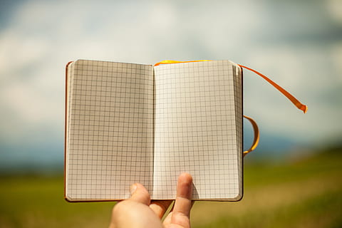 fulletó que té persona, Bloc de notes, mà, mantingui, quadres, notes, paper, diari, blanc, oficina, pàgines, en blanc, fulls, part del cos humà, celebració, mà humana, una persona, part del cos, centrar-se en primer pla, dia, primer pla, naturalesa, activitat d'oci, perspectiva personal, adult, membre, a l'aire lliure, dit, extremitat humana, dit humà, estils de vida, 5K, CC0, domini públic, lliure de regalies