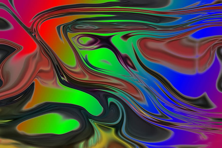 remolí, disseny, patró, colors de l'arc de Sant Martí, color, fons, multicolor, curl, brillar, bufar, resum, art i artesania, pintura, creativitat, cap gent, tinta, marc complet, primer pla, moviment, color vibrant, aigua, tir de l'estudi, fons abstractes, pintures, forma, psicodèlic, Chaos, que flueix, barreja, 2K