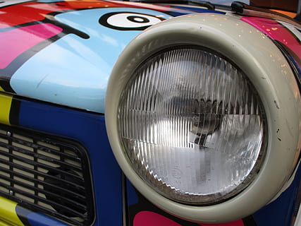 spotlight, satellit, auto, oldtimer, Trabi, ddr, østtyskland, klassisk, køretøj, automotive, historisk, trabant 601, kult, Sachsenring, lille bil, Zwickau, hvis en, transportform, transportmidler, forlygte, land køretøj, bil, motor køretøj, tæt på, metal, ingen mennesker, retro stylet, vintage bil, skinnende, dag, belysningsudstyr, afspejling, udendørs, stationær, køretøjsdel, rejse, luksus, 5K, CC0, offentligt domæne, royaltyfrie