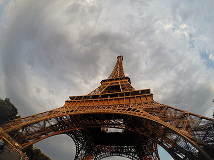 paris, Eiffeltårnet, tårn, Eiffel, Frankrike, jern, arkitektur, bygget struktur, sky - himmel, lav vinkel visning, himmel, bygge eksteriør, reisemål, natur, turisme, reise, ingen folk, by, historie, fortiden, høy - høy, dag, bue, utendørs, spir, 4K, CC0, offentlig domene, opphavsrett gratis