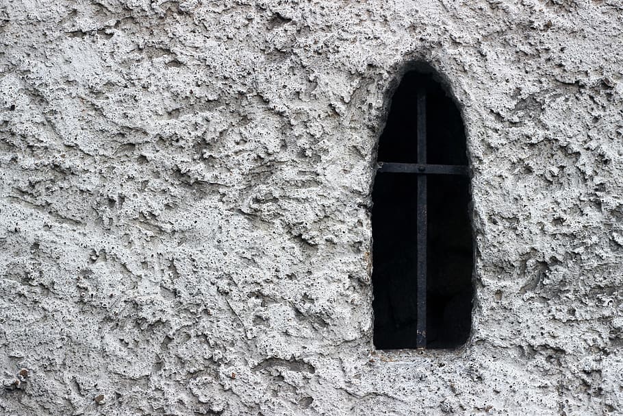 finestra, parete, architettura, arte, fotografia digitale, bellezza, vecchio, buio, vecchio edificio, città vecchia, città, costruzione, Chiesa, abbandonato, pietra, bianco e nero, esterno, struttura costruita, esterno dell'edificio, nessuno, giorno, caratteristica della parete, strutturato, all'aperto, muro di pietra, Casa, Inquadratura dal basso, buco, ruvido, natura, intemperie, 2K