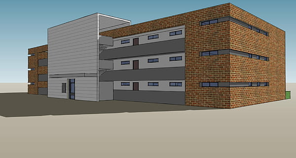 costruzione, rendere, dipingere, architettura, moderno, struttura costruita, industria di costruzioni, esterno dell'edificio, illustrazione, finestra, quartiere residenziale, Casa, città, facciata, appartamento, cielo, sviluppo abitativo, proprietà di casa, cielo sereno, nessuno, giorno, natura, all'aperto, 2K, CC0, dominio pubblico, privo di copyright