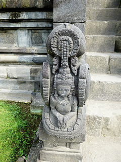 Indonesia, Giava, tempio di prambanan, Immagine, arte e artigianato, rappresentazione, architettura, scultura, spiritualità, struttura costruita, religione, statua, rappresentazione umana, materiale lapideo, creatività, credenza, vecchio, storia, il passato, giorno, solido, mestiere, nessuno, luogo di culto, all'aperto, 4K, CC0, dominio pubblico, privo di copyright