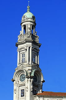 toren, klooster, Spanje, St. James, pad, st james pad, architectuur, buitenkant van het gebouw, religie, blauw, geen mensen, ingebouwde structuur, lage hoekweergave, gebouw, hemel, heldere lucht, geloof, gebedsruimte, natuur, geestelijkheid, dag, reisbestemmingen, klok, buitenshuis, 2K, CC0, publiek domein, royaltyvrij