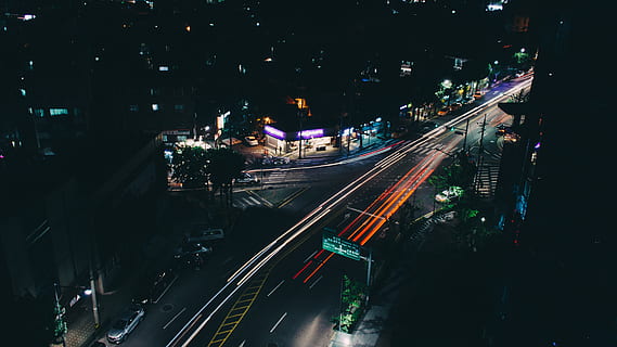 timelapse fotografie, vozidlo, kolem, silnice, v noci, letecký, fotografování, přejít, letecký snímek, noční dobu, noc, světlo, síť, struktura, asfalt, provoz, ulice, Dálnice, auto, přeprava, městské scény, Rychlost, více pruhu dálnice, panoráma města, rozmazaný pohyb, soumrak, městský život, město, svítí, dlouhé expozice, centrální čtvrti, zadní světlo, architektura, způsob dopravy, vysoký úhel pohledu, světlo stezka, motorové vozidlo, pozemního vozidla, pohyb, exteriér budovy, podepsat, stavba, nikdo, venku, světlo vozidla, 4K, CC0, veřejná doména, bez autorských práv