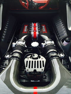 ferrari, special, engine, vehicle interior, mode of transportation, transportation, technology, close-up, land vehicle, control, no people, machinery, number, equipment, metal, indoors, car, air vehicle, control panel, high angle view, communication, airplane, aerospace industry, silver colored, 2K, CC0, public domain, royalty free