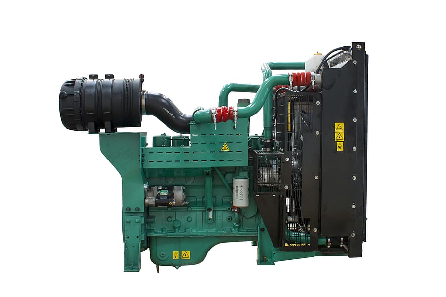 verde, nero, industriale, macchina, energia, generazione, industria, attrezzatura, ingegneria, macchinario, metallo, meccanico, fabbrica, motore, produzione, pesante, sfondo bianco, tecnologia, girato in studio, colore verde, nessuno, ritagliare, in casa, attività commerciale, connessione, copia spazio, controllo, comunicazione, attrezzature di produzione, complessità, fatto dall'uomo, 4K