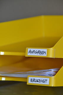 office, work, files, do, after work, folder, map, stack, drop, file away, paper, shelf, classify, sort, yellow, communication, text, no people, indoors, western script, close-up, sign, still life, information, file, guidance, table, wall - building feature, studio shot, group of objects, box - container, pattern, 4K, CC0, public domain, royalty free
