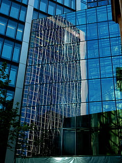 gratacels, reflexió, edifici, façana, arquitectura, vidre, finestra, edifici d'oficines, casa, arquitectura moderna, modern, ciutat, façana de vidre, frontal de vidre, façana de la casa, duplicació, vidre - material, exterior de l'edifici, estructura construïda, cap gent, vista d’angle baix, dia, exterior d’edifici d’oficines, oficina, naturalesa, cel, a l'aire lliure, transparent, patró, 2K, CC0, domini públic, lliure de regalies