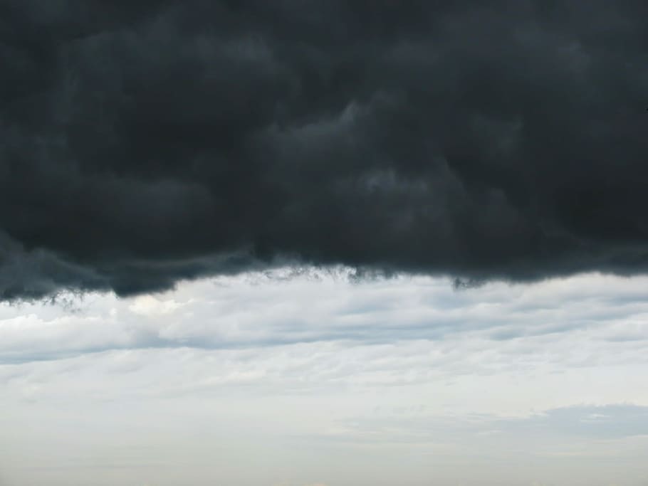 stormfront, mraky, počasí, bouřka, nebe, bílý, šedá, Černá, dramatický, scéna s oblaky, mrak - nebe, Příroda, krása v přírodě, scén, bouřkový mrak, zatažený, nikdo, scenics - příroda, dramatická obloha, životní prostředí, pozadí, nízký úhel pohledu, vítr, venku, meteorologie, temný, déšť, zlověstný, moci, 1080P