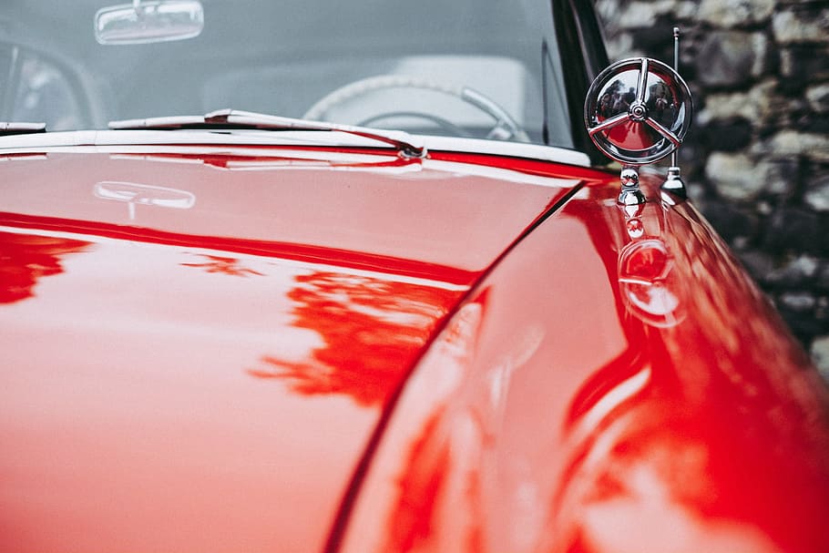 výstřel, starý, klasický, auto, detailní, klasické auto, rozličný, Červené, staromódní, retro stylu, Historické auto, pozemního vozidla, konvertibilní, přeprava, chrom, sběratelské auto, sportovní auto, antický, dopravy, lesklý, nikdo, venku, voda, mytí, způsob dopravy, motorové vozidlo, detail, selektivní zaměření, den, uvnitř, jízdní kolo, Příroda, stacionární, sklo - materiál, mokré, 2K