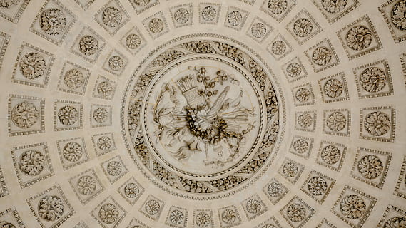 ceiling at versailles, beige painted ceiling, mural, ceiling, ceiling mural, decorative, decoration, design, pattern, classical, art, versaille, texture, line, essential, simplify, oldsymmetrical, geometric shape, circle, shape, backgrounds, architecture, built structure, indoors, no people, full frame, dome, directly below, floral pattern, art and craft, the past, creativity, ornate, concentric, architecture and art, cupola, 4K, CC0, public domain, royalty free