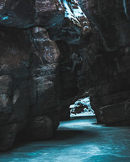 hule, legeme, vand, Brun, rock formation, natur, klippe, sten-, passage, solid, rock-objekt, ingen mennesker, skønhed i naturen, geologi, dag, fysisk geografi, ro, indendørs, hav, scenics - natur, havnefronten, arkitektur, rolig scene, eroderet, 2K, CC0, offentligt domæne, royaltyfrie