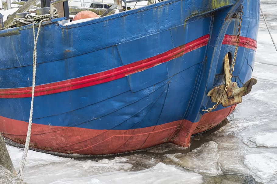 vaixell, arrencada, aigües, rosada, ijsselaak, els mariners de càrrega, barca de pis, mariner, port, gel, glaçons de gel, vaixell nàutic, manera de transport, transport, aigua, corda, cap gent, amarrat, dia, a l'aire lliure, naturalesa, mar, vermell, neu, viatjar, blau, cobertura, davant del mar, vaixell de pesca, 4K