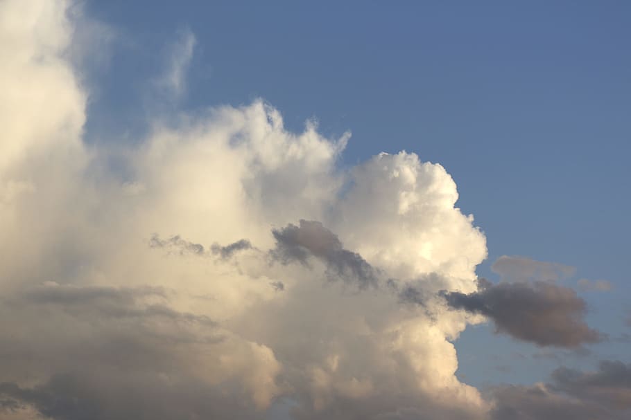 nubes, blanco, cielo azul, gris, cielo, azul, se forman nubes, sobre las nubes, nubes cúmulos, naturaleza, nube - cielo, antecedentes, tranquilidad, nadie, belleza en la naturaleza, paisajes - naturaleza, paisaje de nubes, viento, atmósfera, nublado, ambiente, idílico, mullido, cielo dramático, al aire libre, resumen, meteorología, brillante, blandura, clima, 4K