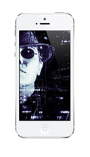 telefon, hakerstwo, bezpieczeństwo, technologia, haker, włamać się, mobilny, smartfon, wirus, zagrożenie, ochrona, technologia bezprzewodowa, porozumiewanie się, połączenie, przenośne urządzenie informacyjne, telefon komórkowy, inteligentny telefon, młody dorosły, zbliżenie, ludzie, wewnątrz, część ciała, część ludzkiego ciała, białe tło, ekran, portret, prawdziwi ludzie, strzał w głowę, cyfrowy kompozyt, 1080P, CC0, domena publiczna, darmowe zdjęcia