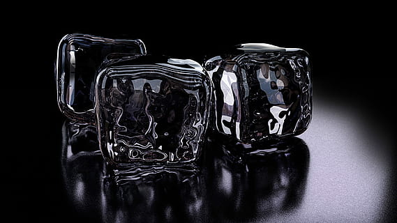 Makrofotografie, Eis, Eiswürfel, 3D-Rendering, 3d, Rendern, Erfrischung, kalt, gefroren, Sommer-, abkühlen, Abdeckung, Hintergrundbild, schwarzer Hintergrund, keine Leute, Reflexion, Nahansicht, Tag, Studioaufnahme, drinnen, schwarze Farbe, transparent, Glas - Material, Stillleben, einzelnes Objekt, glänzend, Reichtum, Luxus, Muster, Container, dunkel, Kunst und Handwerk, Glas, Edelstein, 1080P, CC0, gemeinfrei, lizenzfrei