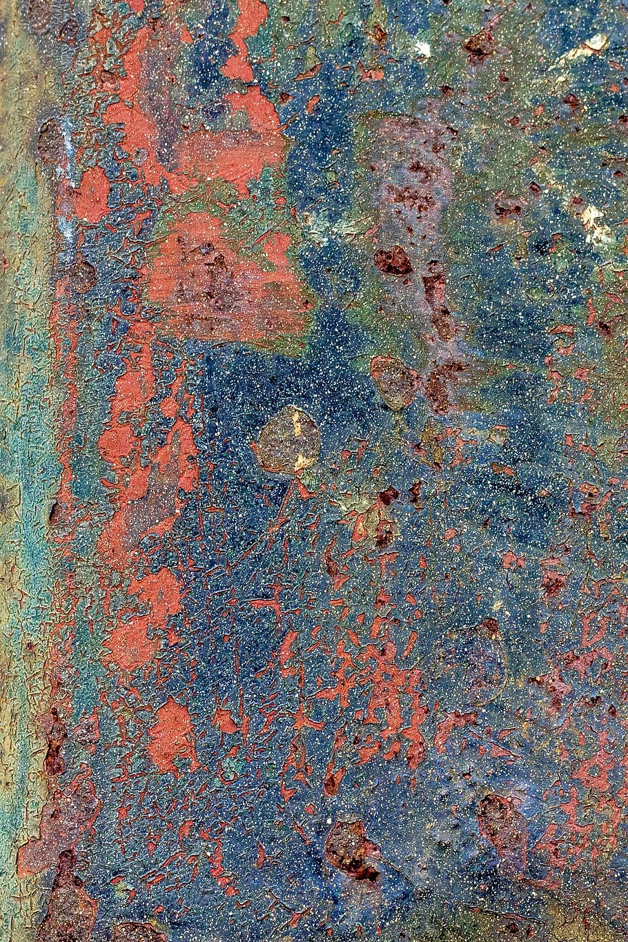 blau, vermell, esquitxades de patrons, fons, textura, metall, òxid, grunge, textura de metall, rovellat, resistent, oxidant, envellit, envelliment, oxidació, oxidar, corroeix, corrosió, grungy, metàl·lic, vell, acer, brut, espatllat, ferro - metall, resum, placa, aspre, patró, material, putrefacció, ratllat, primer pla, marc complet, estructura construïda, cap gent, dia, aixafar, deteriorament, mal estat, declivi, arquitectura, funció de construcció de parets, a l'aire lliure, concret, 1080P
