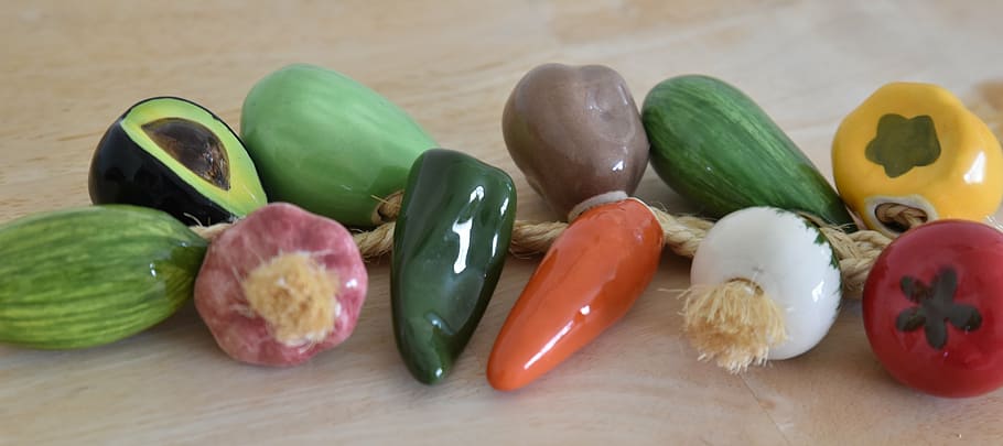 zelenina, kuchyně, výzdoba večeře, výběr, jídlo, jídlo a pití, variace, svěžest, zeleniny, Zdravé stravování, uvnitř, blahobyt, detail, nikdo, vícebarevné, pepř, stálý život, ovoce, zelená barva, stůl, přísada, panoramatický, příprava, Svačina, 5K