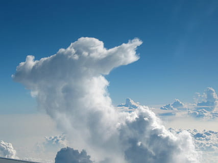 blanc, des nuages, clair, bleu, ciel, jour, nuage, forme, bleu ciel, atmosphère, météorologie, humidité, cloudscape, cumulonimbus, bouffi, formations, terrestre, condensation, horizon, duveteux, scénique, journée, cumuli, nébulosité, cieux, nuage - ciel, paradis, lumière du soleil, arrière-plans, couleur blanche, la nature, beauté dans la nature, idyllique, environnement, personne, tranquillité, scène tranquille, religion, vent, en plein air, douceur, abstrait, milieux abstraits, au dessus de, 720P, CC0, domaine public, libre de droits