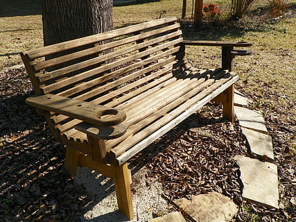 banc, repos, séance, du repos, parc, de plein air, en bois, relaxation, se détendre, siège, bois - matériau, la nature, personne, journée, terre, absence, vue grand angle, plante, parc - espace créé par l'homme, vide, arbre, champ, tranquillité, lumière du soleil, en plein air, bois, banc de parc, 4K, CC0, domaine public, libre de droits