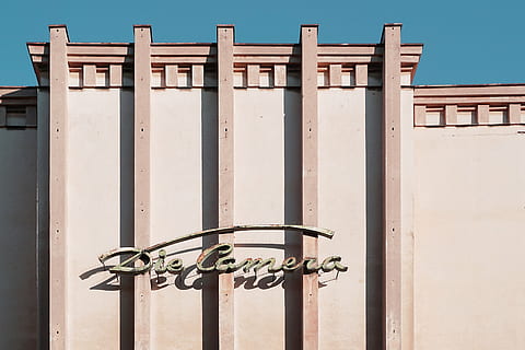 die camera signage, architecture, building, infrastructure, structure, establishment, outdoors, day, sky, no people, building exterior, built structure, security, metal, entrance, door, safety, nature, city, closed, sunlight, house, residential district, protection, wall - building feature, apartment, 4K, CC0, public domain, royalty free
