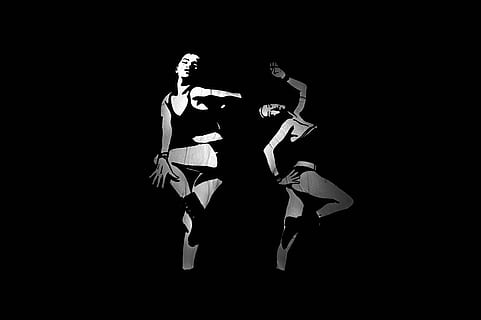 creative, women, street art, wall art, creativity, pasted, studio shot, black background, indoors, representation, copy space, cut out, art and craft, human representation, no people, skeleton, bone, dark, domestic room, still life, full length, 5K, CC0, public domain, royalty free