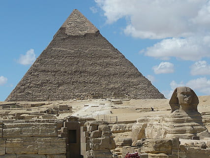 Pyramide, Gizeh, Ägypten, Pyramiden, Sphinx, Kairo, Archäologie, Tempel, uralt, ägyptisch, Geschichte, die Vergangenheit, die Architektur, alte Zivilisation, Himmel, Reiseziele, wolke - himmel, Reise, gebaute Struktur, alte Ruine, Natur, Tourismus, Tag, keine Leute, Darstellung, Kunst und Handwerk, stein material, draußen, alte Geschichte, 1080P, CC0, gemeinfrei, lizenzfrei