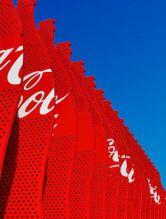 abstract, ad, advertisement, art, artistic, blue sky, bright, business, commercial, contemporary, design, graphic, illustration, image, industry, pattern, retro, summer, symbol, vector, red, sky, clear sky, blue, low angle view, no people, nature, architecture, day, built structure, outdoors, text, communication, sunlight, building exterior, copy space, art and craft, sign, western script, 5K