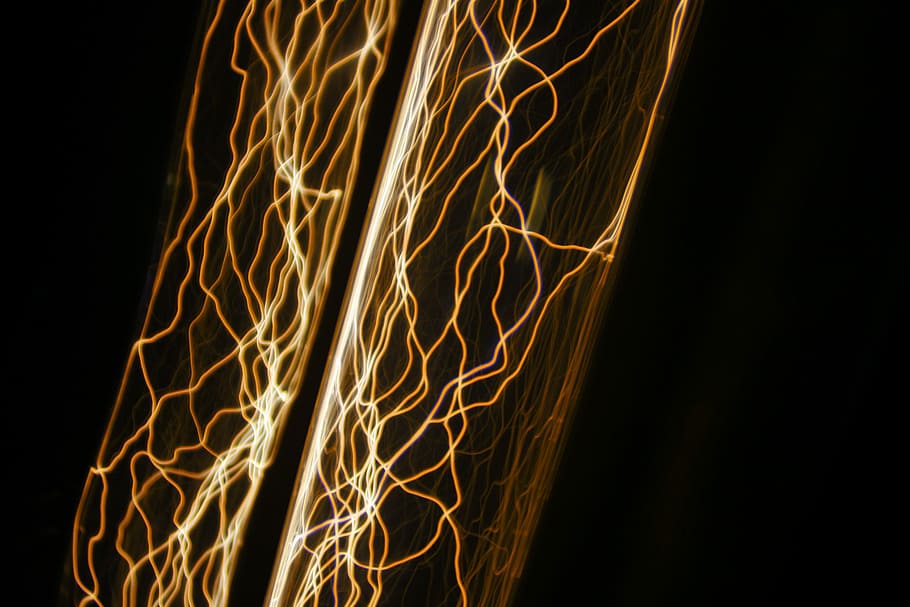 Senza titolo, luce, Linee, linea, nero, arancia, movimento, illuminato, movimento sfocato, sfondo nero, notte, lunga esposizione, scintille, nessuno, raggiante, girato in studio, che esplode, fuoco d'artificio, astratto, all'aperto, Fuochi artificiali, celebrazione, evento, tecnologia, velocità, modello, 1080P