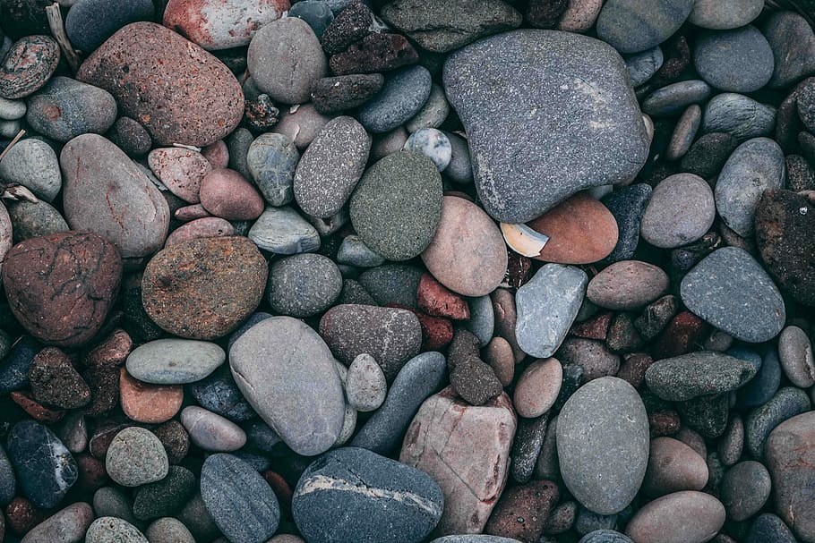 pestrobarevný rock lot, hromadu štěrku, kámen, oblázek, pláž, skály, vzor, umění, kámen - objekt, pevný, Skála, velká skupina objektů, celý rám, pozadí, hojnost, nikdo, přímo nad, den, přistát, rock - objekt, tvar, vysoký úhel pohledu, texturou, venku, Příroda, 5K