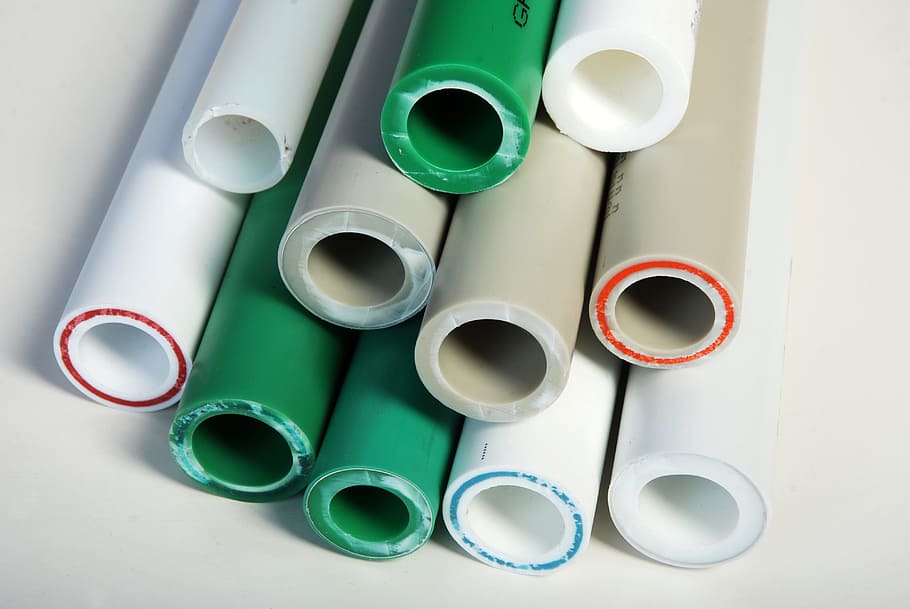 rør, plast, industri, indendørs, multi farvet, stor gruppe af objekter, ingen mennesker, gruppe af objekter, høj vinkel visning, grøn farve, studio skud, stilleben, tape, valg, rullet op, variation, Kunst og håndværk, maling, direkte over, tæt på, geometrisk form, bord, 4K