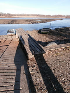 shadow, light and shadow, pier, plot, water, boat, lake, nature, sunlight, day, sky, land, transportation, no people, tranquility, high angle view, wood - material, outdoors, mode of transportation, tranquil scene, non-urban scene, nautical vessel, beach, focus on shadow, 1080P, CC0, public domain, royalty free