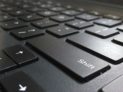 computer, keyboard, keys, laptop, shift, technology, typing, royalty  images, computer equipment, computer keyboard, communication, text, close-up, computer part, connection, computer key, wireless technology, indoors, no people, western script, full frame, selective focus, backgrounds, black color, push button, keypad, 2K, CC0, public domain, royalty free