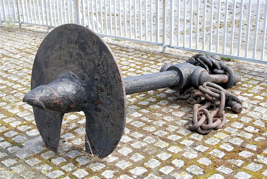 anker, marine, rust, lænke, træ, jern, metal, rusten, låse, styrke, udendørs, ingen mennesker, sikkerhed, dag, forbindelse, tæt på, beskyttelse, vand, jern - metal, gammel, natur, reb, pullert, transportmidler, 4K