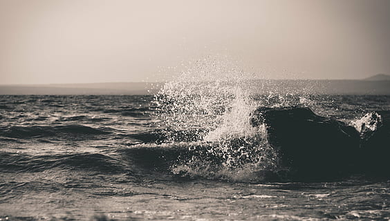 bølge, havfotografering, plaske, spray, ocean, vand, hav, bevægelse, strøm, væske, frisk, bølgebryder, natur, sprøjt, surf, himmel, horisont over vand, magt i naturen, horisont, sport, strand, skønhed i naturen, jord, scenics - natur, ingen mennesker, udendørs, breaking, rammer, 4K, CC0, offentligt domæne, royaltyfrie