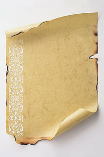 brown scroll paper, certificate, document, probative value, notary, declaration, testament, contract, notarized, notarize, statutory obligations, document role, ornament, parchment, elephant skin, efalin, burnt, burns, old, antiquarian, trimmed on old, rolled, paper, torn, page, backgrounds, brown, dirty, damaged, white background, copy space, cut out, blank, no people, close-up, communication, studio shot, single object, indoors, antique, letter, directly above, yellow, dirt, message, global communications, 4K, CC0, public domain, royalty free
