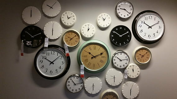assorted, analog wall clock lot, wall clocks, time, clock, timing, schedule, clock Face, minute Hand, watch, indoors, instrument of time, variation, choice, wall - building feature, no people, large group of objects, number, studio shot, abundance, wall clock, alarm clock, clock hand, still life, pocket watch, luxury, 5K, CC0, public domain, royalty free