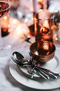 christmas table decorations, Christmas, table, decorations, table set, pink, holiday, glamour, xmas, drink, celebration, plate, restaurant, decoration, wineglass, drinking Glass, no People, luxury, dinner, elegance, wine, selective focus, food, defocused, indoors, kitchen utensil, eating utensil, food and drink, spoon, fork, close-up, household equipment, still life, setting, crockery, place setting, business, freshness, glass, temptation, table knife, 5K