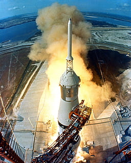 aérien, la photographie, fusée, lancement, jour, Apollo 11, début, lancement de fusée, 1969, décollage, monter, explosion, Feu, fumée, Obliger, extérieur du bâtiment, fumée - structure physique, paysage urbain, ville, architecture, structure construite, ciel, industrie, la pollution, nuage - ciel, transport, usine, la nature, problèmes environnementaux, journée, mode de transport, personne, la pollution de l'air, en plein air, production de carburant et d'électricité, environnement, 2K, CC0, domaine public, libre de droits