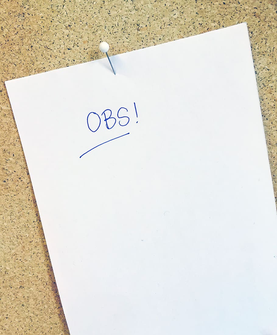obs!, text, blanc, paper de la impressora, nota, llistat, pegat, lloc de treball, projecte, ensenyament, reunió, planificació, ambient de treball, paper, comunicació, guió occidental, cap gent, Color blanc, vista d’angle alt, còpia espai, lletra majúscula, natura morta, primer pla, dia, informació, taula, escriure, missatge, a l'interior, bloc de notes, en blanc, 2K