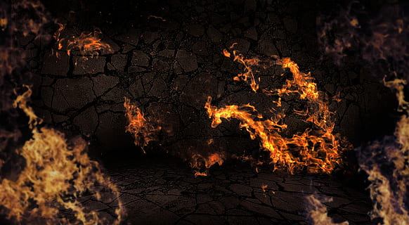 flamme, bakgrunn, brann, brenne, varmt, varme, Brann, brenne, steinvegg, rom, brenning, varme - temperatur, natt, ingen folk, utendørs, brann - naturlig fenomen, tre, natur, glødende, oransje farge, skog, bål, land, miljøspørsmål, anlegg, miljø, skogbrann, ulykker og katastrofer, forurensing, 2K, CC0, offentlig domene, opphavsrett gratis