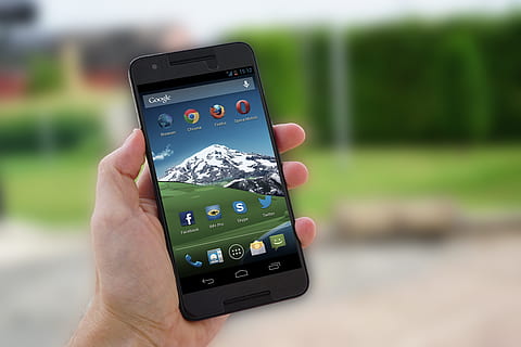 black android smartphone, android, apps, blur, cellular, cellular telephone, connection, display, electronics, google, hand, internet, mobile phone, outdoors, person, phone, portable, screen, smart, smartphone, summer, technology, touch, wireless, human hand, wireless technology, holding, communication, portable information device, human body part, one person, smart phone, focus on foreground, touch screen, close-up, day, activity, mobile app, 5K, CC0, public domain, royalty free