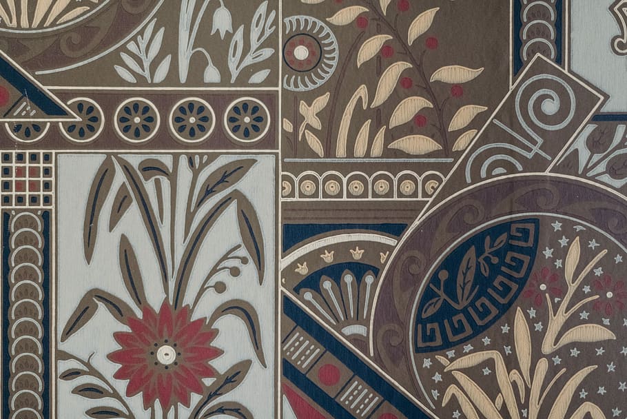 Marrone, blu, rosso, floreale, tessile, Senza titolo, modello, astratto, design, arte, creativo, arte e artigianato, fotogramma intero, in casa, sfondi, motivo floreale, nessuno, piastrella, architettura, avvicinamento, caratteristica della parete, struttura costruita, creatività, pavimentazione, mestiere, giorno, architettura e arte, luogo di culto, ornato, murale, 8K