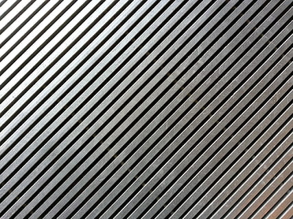 metallic, surfaces, patterns, abstracts, lines, diagonal, black, stainless, steel, shiny, shining, shines, glossy, designs, backgrounds, textures, silvery, grey, gary, bright, smooth, hard, polished, pattern, abstract, metal, black Color, gray, iron - Metal, full frame, textured, no people, repetition, striped, close-up, architecture, silver colored, in a row, day, built structure, indoors, design, detail, wall - building feature, parallel, 1080P, CC0, public domain, royalty free