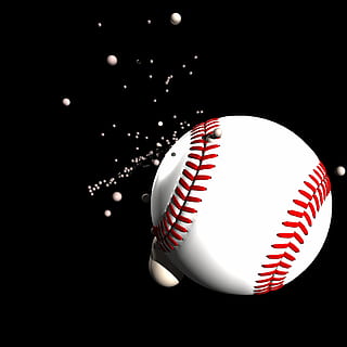 baseball illustration, baseball, bold, indvirkning, Spille, sjovt, sport, flyve, handling, amerikansk, studio skud, sort baggrund, baseball - bold, baseball - sport, indendørs, tæt på, ingen mennesker, stilleben, hvid farve, skåret ud, belyst, enkelt objekt, kopiere plads, bevægelse, sportsudstyr, rød, belysningsudstyr, sfære, 1080P, CC0, offentligt domæne, royaltyfrie