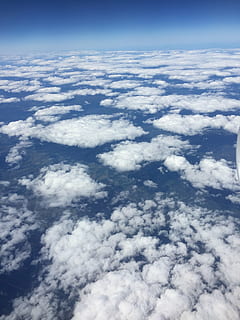 nori, cer, ceruri de nori, orizont, cer albastru, nor - cer, scenice - natura, frumusețe în natură, liniște, o scenă liniștită, nici o persoana, Cloudscape, natură, zi, vedere aeriene, idilic, albastru, culoare alba, în aer liber, pufos, infinit, fundaluri, moliciune, meteorologie, de mai sus, 2K, CC0, domeniu public, fără drepturi de autor